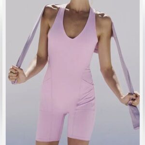 FP Movement Here on Out Runsie - Shortsie in color Lilac Purple